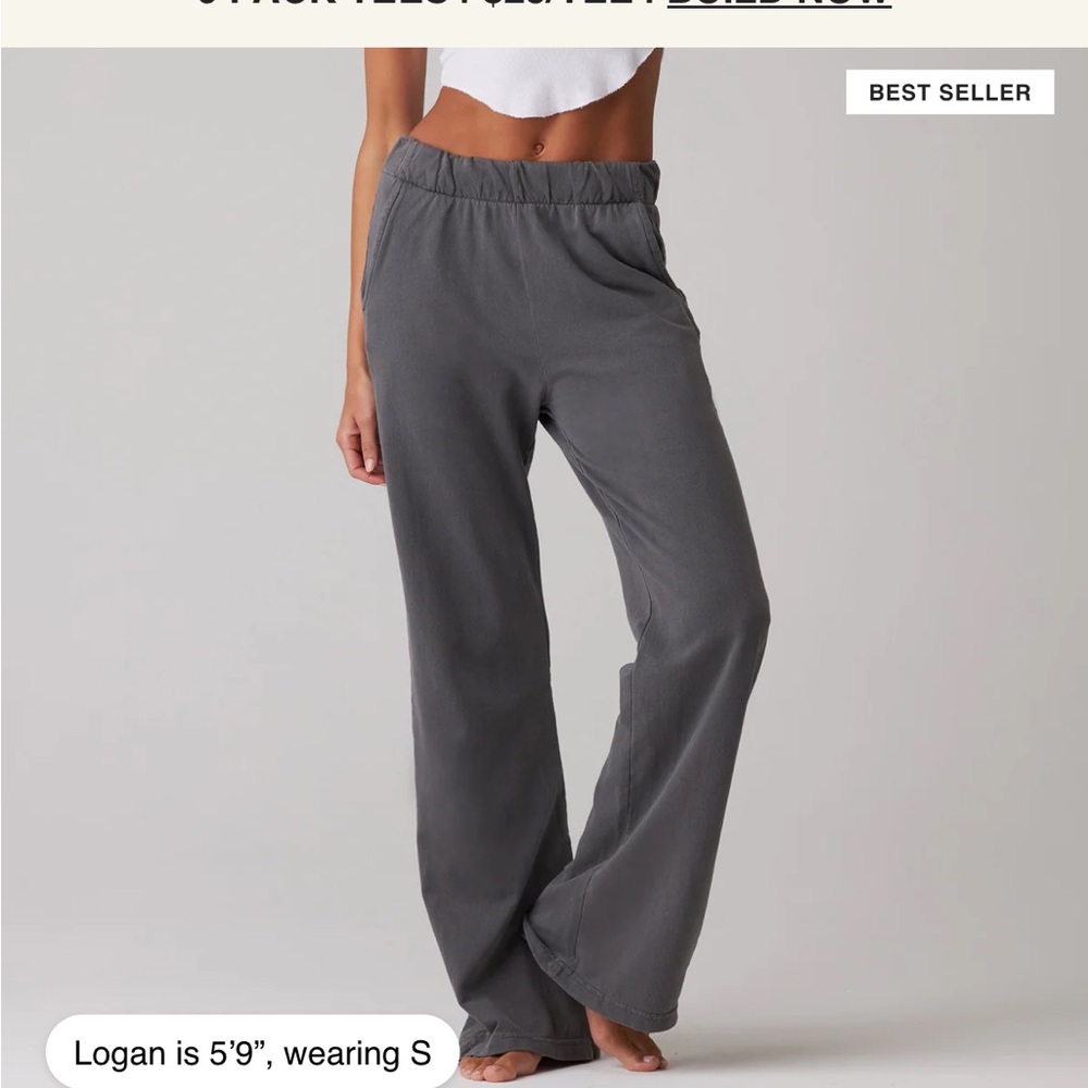 TALENTLESS Women's Wide Leg Pants in Charcoal Gray
